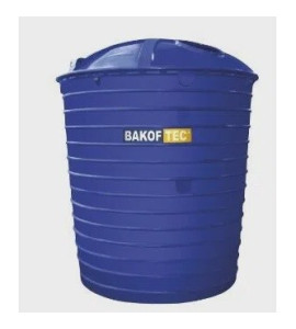 Caixa D'Água Polietileno 5000L Azul Bakof Tec